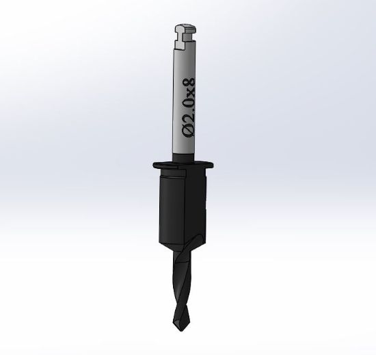 Picture of GS Drill D2,0x8 mm DLC