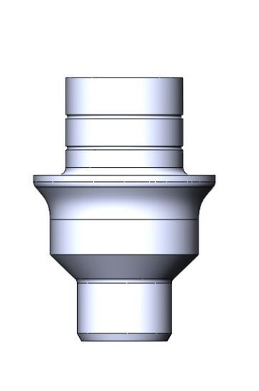 Picture of Chrome-Cobalt Concave Abutment Without Hex-Dia4.5mm