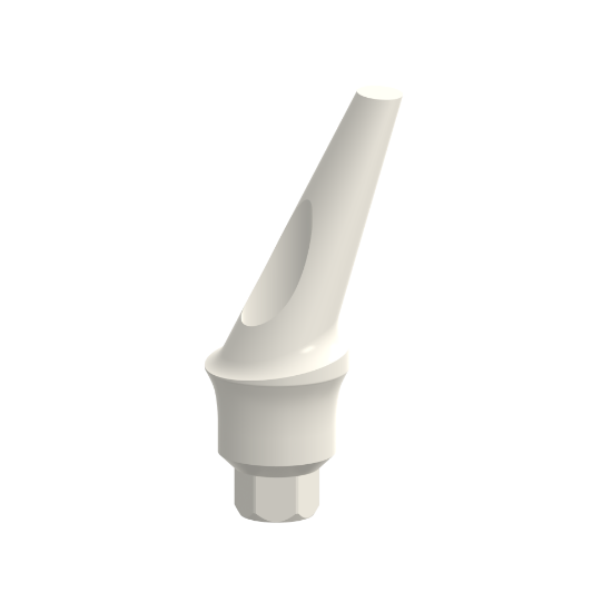 Picture of Anatomic Concave Angulated Temporary Hex. Abutment L3mm Deg.25